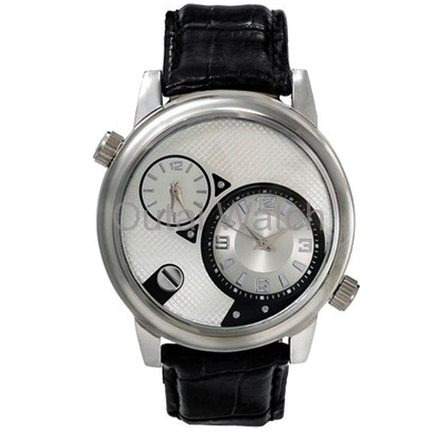 Genuine leather or stainless steel band fashion watch