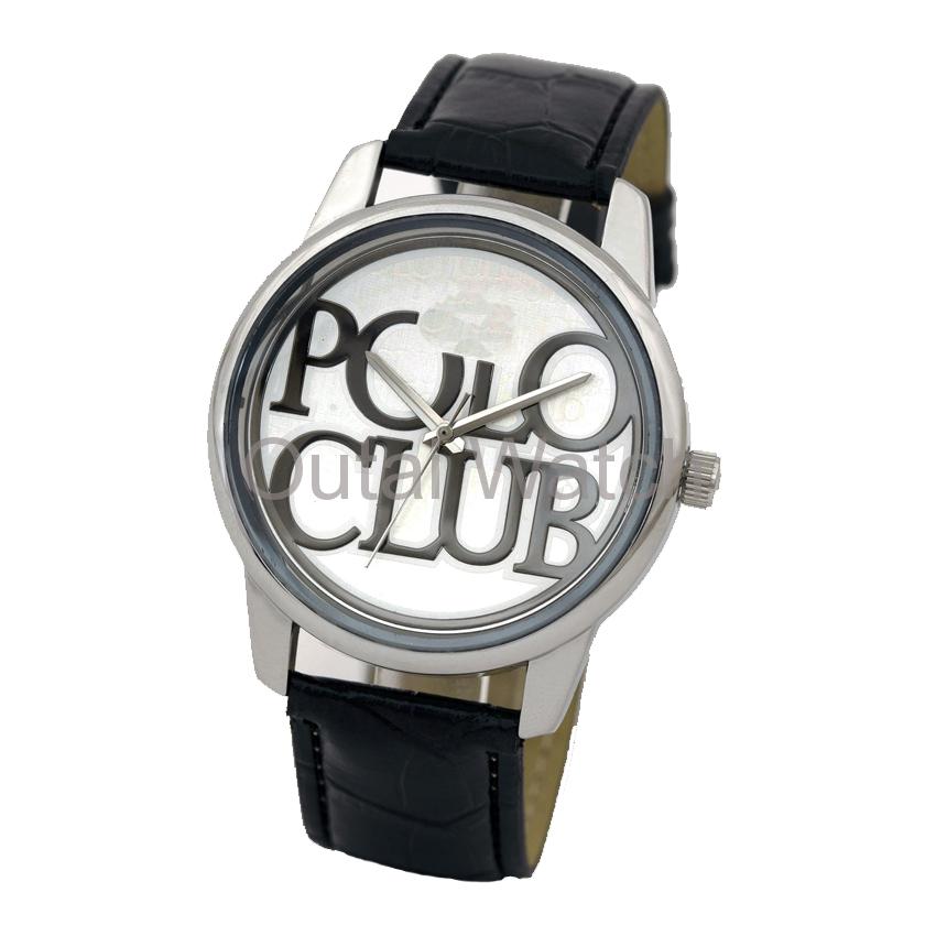 white polo club fashon watch
