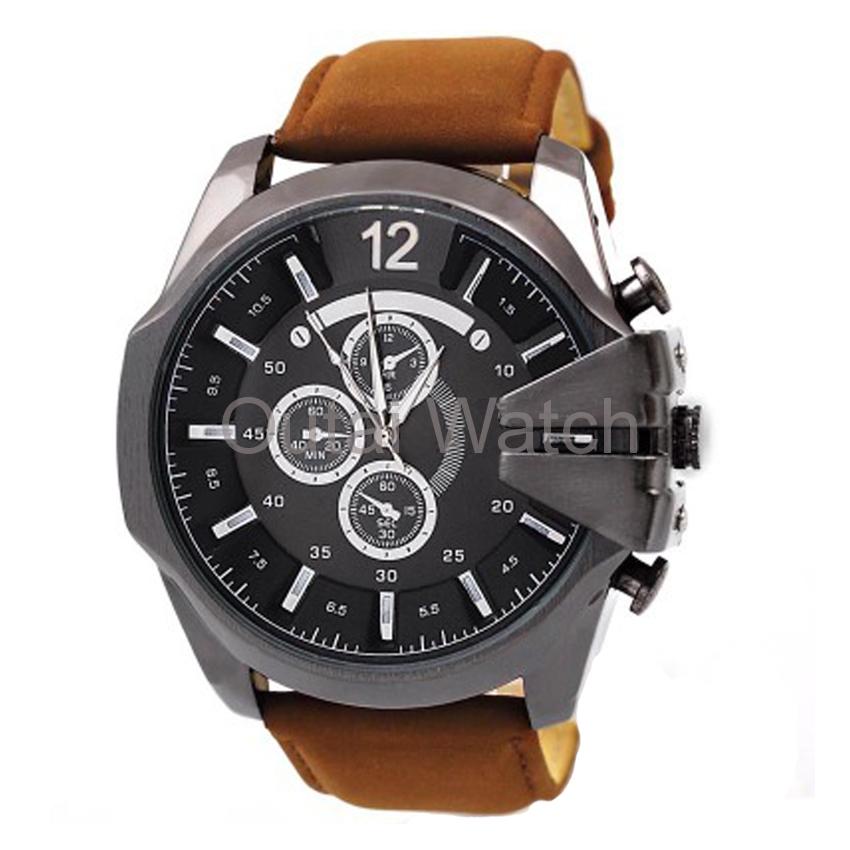 black plating cowboy style fashion watch