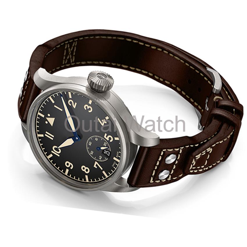 brown genuine leather strip fashion watch