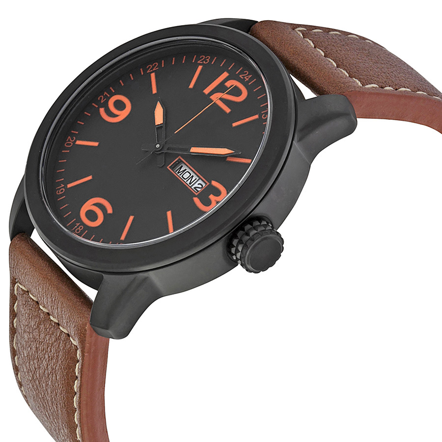 leather hand watch