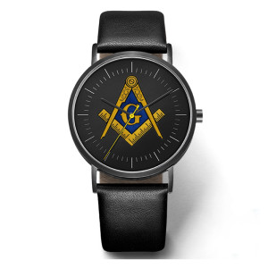Stainless steel OEM Masonic quartz watch
