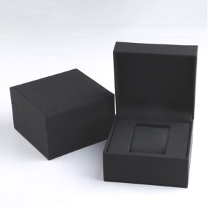 OEM ODM Custom Logo creative watch box flip pu leather watch storage display packaging box gift bo