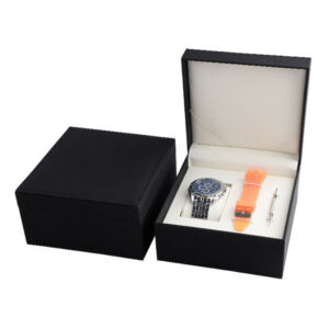 Wholesale Luxury Low MOQ Custom logo Black <strong>Leather</strong> single <strong>watch</strong> <strong>box</strong>