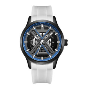 Latest Men Watch with White silicone strap OEM watches for men